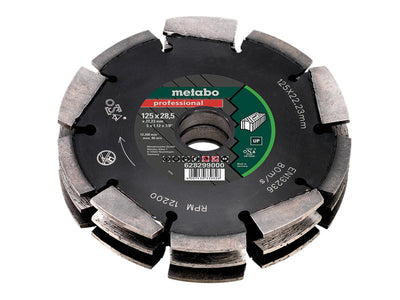 Metabo 3 Row Professional UP Universal Wall Chaser Blade 125 x 28.5 x 22.23mm – – Now available at MTN Shop UK.