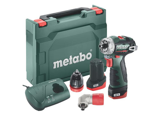 Metabo PowerMaxx BS BL Q Brushless Drill/Screwdriver 12V 2 x 2.0Ah Li-ion – – Now available at MTN Shop UK.