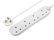 Masterplug Extension Lead 240V 4-Gang 13A White 2m – – Now available at MTN Shop UK.