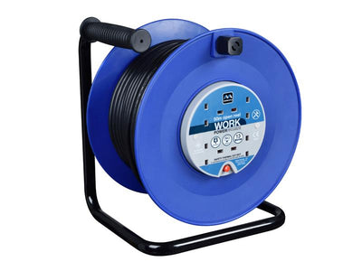 Masterplug Heavy-Duty Cable Reel 240V 13A 4-Socket Thermal Cut-Out 50m – – Now available at MTN Shop UK.