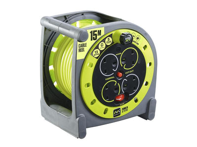 Masterplug PRO-XT Case Cable Reel 240V 13A 4-Socket 15m – – Now available at MTN Shop UK.