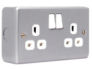 Masterplug Metal Clad Switched Socket 2-Gang 13A – – Now available at MTN Shop UK.