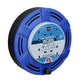 Masterplug Cassette Cable Reel 240V 13A 4-Socket Thermal Cut-Out Blue 8m