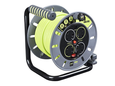 Masterplug PRO-XT Open Cable Reel 240V 13A 4-Socket 25m – – Now available at MTN Shop UK.
