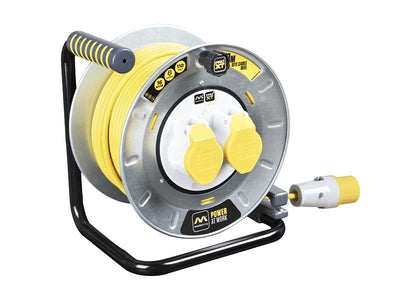 Masterplug PRO-XT Metal Cable Reel 110V 16A Thermal Cut-Out 30m – – Now available at MTN Shop UK.