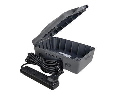 Masterplug Weatherproof Box with 10m 240V 4-Way Bar – – Now available at MTN Shop UK.