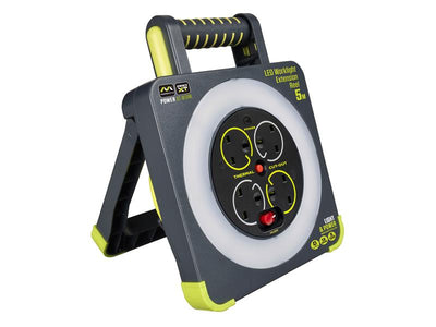 Masterplug Work Light Cable Reel 240V 13A 4-Socket 5m – – Now available at MTN Shop UK.