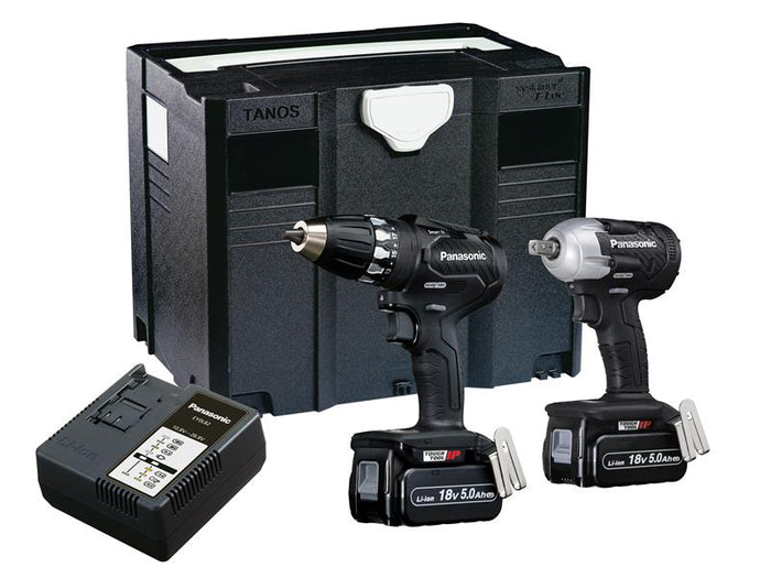 Panasonic  EYC232LJ Twin Pack 18V 2 x 5.0Ah Li-ion