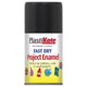 PlastiKote Fast Dry Enamel Aerosol Gloss Black 100ml