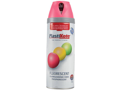 PlastiKote Twist & Spray Fluorescent Pink 400ml – – Now available at MTN Shop UK.