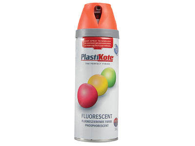 PlastiKote Twist & Spray Fluorescent Orange 400ml – – Now available at MTN Shop UK.