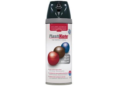 PlastiKote Twist & Spray Gloss Black 400ml – – Now available at MTN Shop UK.