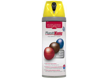 PlastiKote Twist & Spray Gloss New Yellow 400ml – – Now available at MTN Shop UK.