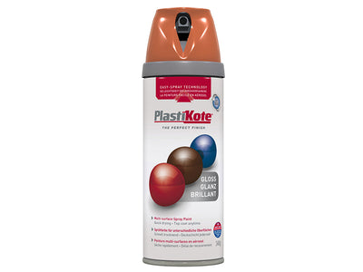 PlastiKote Twist & Spray Gloss Orange 400ml – – Now available at MTN Shop UK.