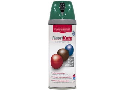 PlastiKote Twist & Spray Gloss Lawn Green 400ml – – Now available at MTN Shop UK.
