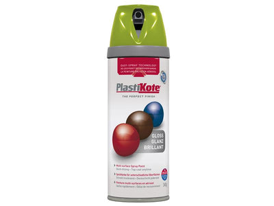 PlastiKote Twist & Spray Gloss April Green 400ml – – Now available at MTN Shop UK.