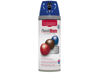 PlastiKote Twist & Spray Gloss Pacific Blue 400ml – – Now available at MTN Shop UK.