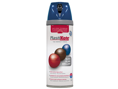 PlastiKote Twist & Spray Gloss Royal Blue 400ml – – Now available at MTN Shop UK.