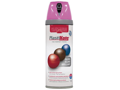 PlastiKote Twist & Spray Gloss Pink Burst 400ml – – Now available at MTN Shop UK.
