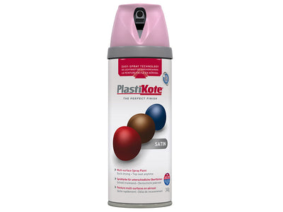 PlastiKote Twist & Spray Satin Cameo Pink 400ml – – Now available at MTN Shop UK.