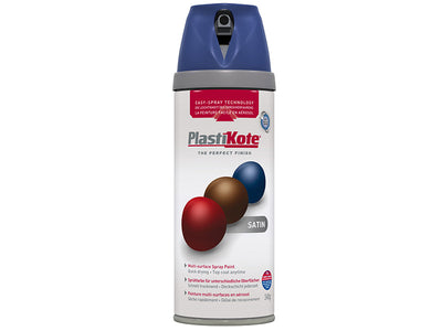 PlastiKote Twist & Spray Satin Night Navy 400ml – – Now available at MTN Shop UK.