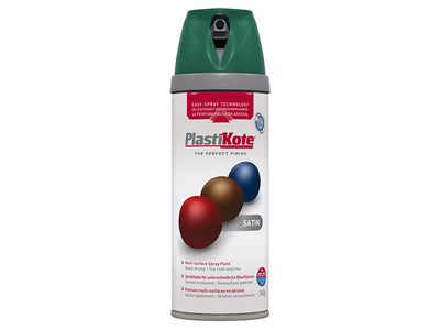 PlastiKote Twist & Spray Satin Hunter Green 400ml – – Now available at MTN Shop UK.