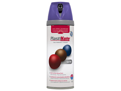 PlastiKote Twist & Spray Satin Sumptuous Purple 400ml – – Now available at MTN Shop UK.