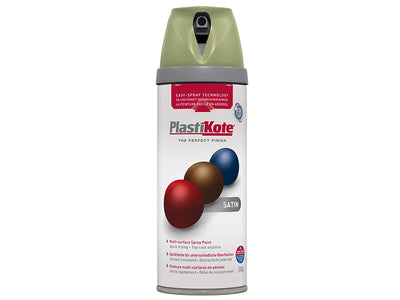 PlastiKote Twist & Spray Satin Leafy Rise 400ml – – Now available at MTN Shop UK.