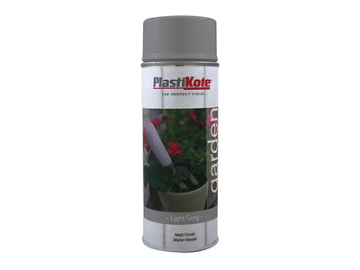 PlastiKote Garden Colours Spray Paint Light Grey 400ml – – Now available at MTN Shop UK.