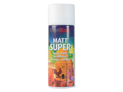 PlastiKote Matt Super Spray White 400ml – – Now available at MTN Shop UK.