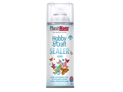 PlastiKote Hobby & Craft Sealer Spray Clear Gloss 400ml – – Now available at MTN Shop UK.