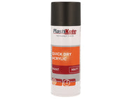PlastiKote Trade Quick Dry Acrylic Spray Paint Matt Black 400ml – – Now available at MTN Shop UK.