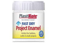 PlastiKote Fast Dry Enamel Paint B5 Bottle Matt White 59ml – – Now available at MTN Shop UK.