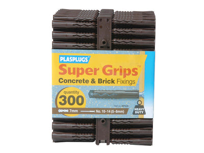 Plasplugs BP 539 Solid Wall Super Grips™ Fixings Brown (300) – – Now available at MTN Shop UK.