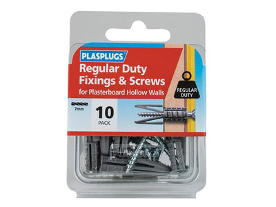 Plasplugs Regular-Duty Fixings & Screws Pack of 10 – – Now available at MTN Shop UK.