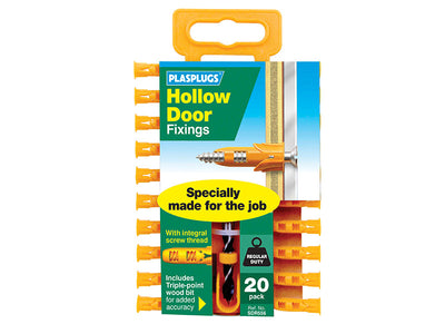 Plasplugs SDR556 Hollow Door Fixings (20) – – Now available at MTN Shop UK.