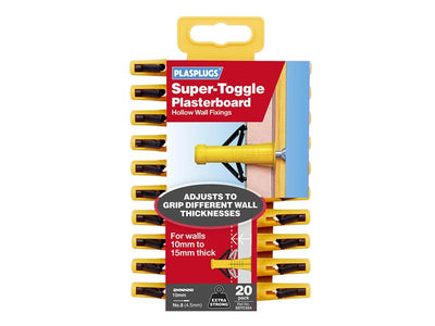 Plasplugs Super Toggle Fixings Pack 20 – – Now available at MTN Shop UK.