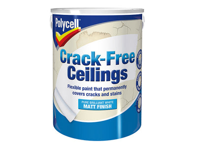 Polycell Crack-Free Ceilings Smooth Matt 5 litre – – Now available at MTN Shop UK.