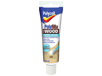 Polycell Polyfilla For Wood General Repairs Tube Light 330g – – Now available at MTN Shop UK.