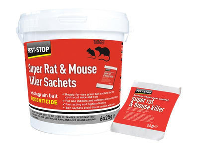 Pest-Stop (Pelsis Group) Super Rat & Mouse Killer Sachets – – Now available at MTN Shop UK.