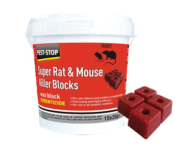 Pest-Stop (Pelsis Group) Super Rat & Mouse Killer Wax Blocks – – Now available at MTN Shop UK.