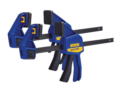 IRWIN® Quick-Grip® Quick-Change™ Medium-Duty Bar Clamp 300mm (12in) (Twin Pack) – – Now available at MTN Shop UK.