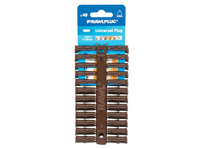 Rawlplug Brown UNO® Plugs 7 x 30mm (Card 48) – – Now available at MTN Shop UK.