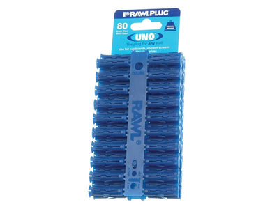 Rawlplug Blue UNO® Plugs 8 x 32mm (Card 80) – – Now available at MTN Shop UK.
