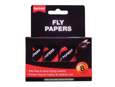 Rentokil Fly Papers (Pack 8) – – Now available at MTN Shop UK.