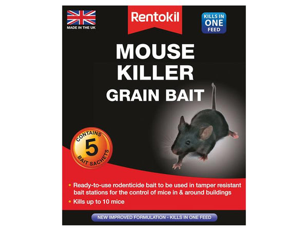 Rentokil Mouse Killer Grain Bait (Sachets 5) – – Now available at MTN Shop UK.