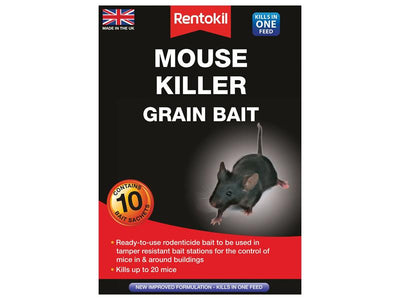 Rentokil Mouse Killer Grain Bait (Sachets 10) – – Now available at MTN Shop UK.