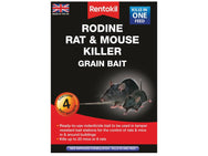 Rentokil Rodine Rat & Mouse Killer Grain Bait (Sachets 4) – – Now available at MTN Shop UK.