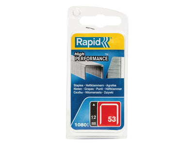 Rapid 53/12B 12mm Galvanised Staples (Pack 1080) – – Now available at MTN Shop UK.