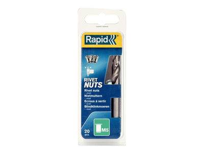 Rapid Steel Rivet Nuts M5 (Pack 20 + Free Drill Bit) – – Now available at MTN Shop UK.